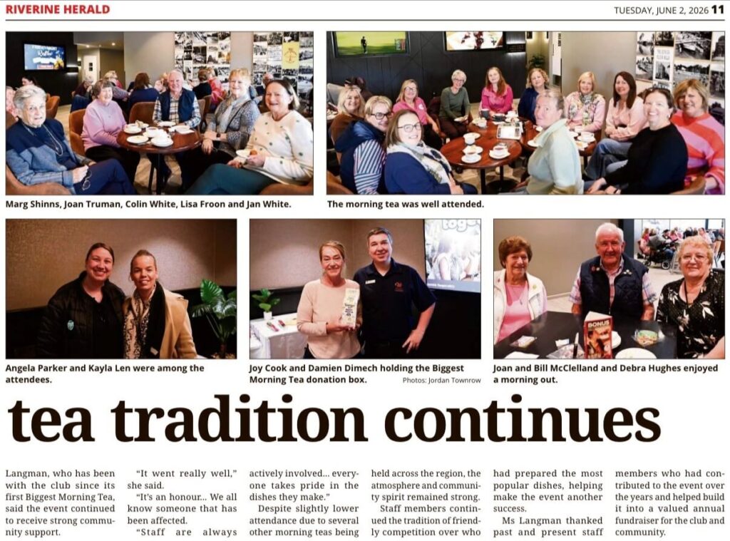 Australia's Biggest Morning Tea at Echuca Workers